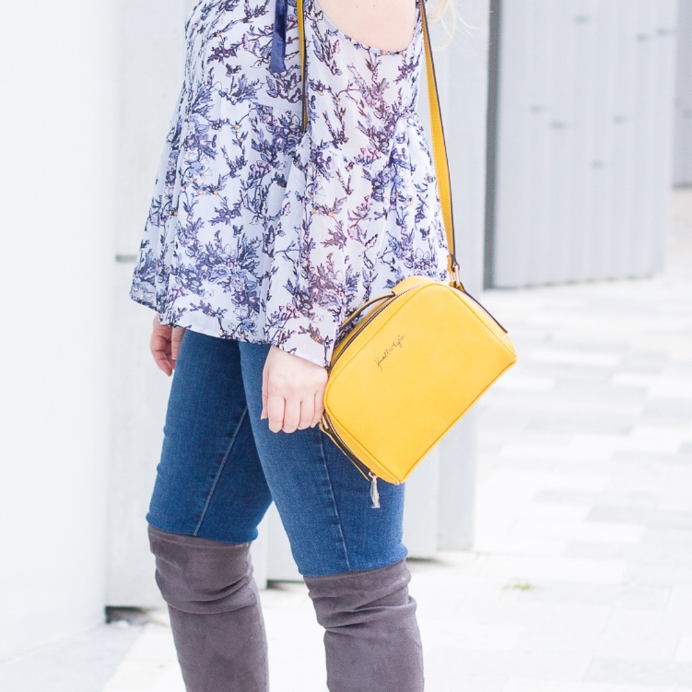 (NEW) Kendall + Kylie yellow crossbody camera bag